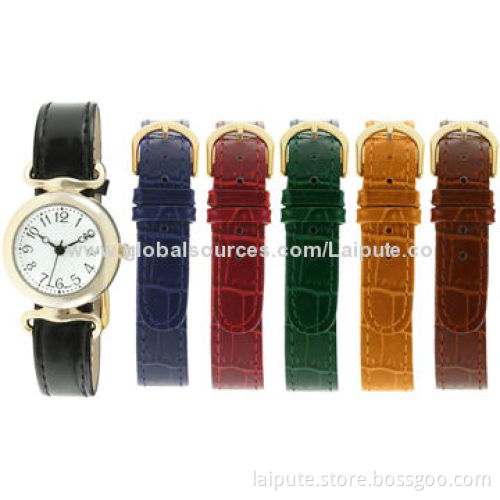 Fashionable Ladies' Watch with 5 Interchangeable Leather Straps Gift SetNew